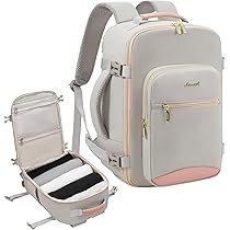 Rugzak Met Vacuüm Zakken SPAHER 25L Reiserugzak – Handbagage 40x30x20cm Met Vacuümzakken En Laptopvak Anti-diefstal Rugzak