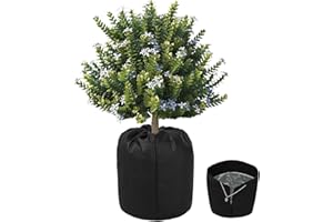 DIELOVEHUA Ochrona termiczna donic roślinnych, worki ochronne na rośliny doniczkowe, zimowa doniczka ochronna na rośliny, torba przeciw zamarzaniu na rośliny doniczkowe, 45 x 50 cm