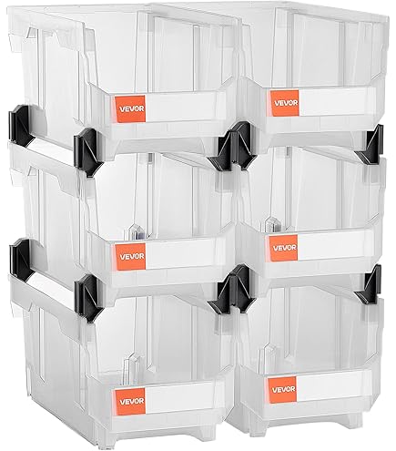 Lot de 192 boîtes empilables – Bleu – Taille 1 (102 x 96 x 52 mm