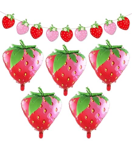 300 Coriandoli A Forma Di Fragola Rossi E Rosa, Decorazioni Da Tavolo In Carta Per Baby Shower, Compleanni E Feste A Tema Fragola, 2,95x2,1 Cm - 2