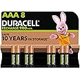 Duracell Rechargeable AAA Batteries (Pack of 8), 900 mAh NiMH, pre-charged, Our No. 1 Longest Lasting Rechargable battery wit