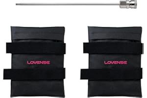 LOVENSE Mini Sex Machine – förlängningsstångssats med 2 påsar med tillbehör | Fyllbara viktsäckar för stabilitet, 4" extra räckvidd, gängad koppling, rostfritt stål 304, diskret leverans
