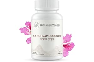 ‎NEEL AYURVEDICS Neel Ayurvedics Kanchnar Guggulu – 300 Guggul-Extrakt kapsel. Natürliche Kräuter für Detox, Schilddrüse, Hormone, Verdauung & Stoffwechsel. Hochwertige, vegane Ayurveda-Formel ohne Zusätze