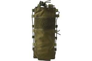 Bruafsir Porte-Bouteille Tactique Porte-Bouteille en Nylon Porte-Bouteille Molle en Nylon Durable pour Le Cyclisme Running Sports de Plein Air - Vert