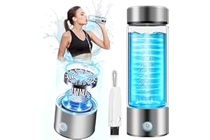 LOZLTX 4.0 Hydrogen Water Bottle Generator 【Super Hydrogen Content 3000 PPB-SGS Major Certified】Hydrogen Water Bottle【Top 1 H2-O2 Separation】Hydrogen Hydrogen Water Bottle, 2 Brushes