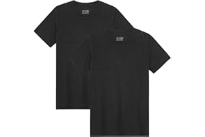 DANISH ENDURANCE Kurzarm Herren T Shirt aus Modal & Bio-Baumwolle, Rundhals-Ausschnitt, Atmungsaktiv & Stretch, 1er, 2er oder 4er Pack