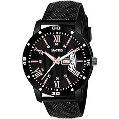 Matrix Day & Date Analog Wrist Watch for Men & Boys