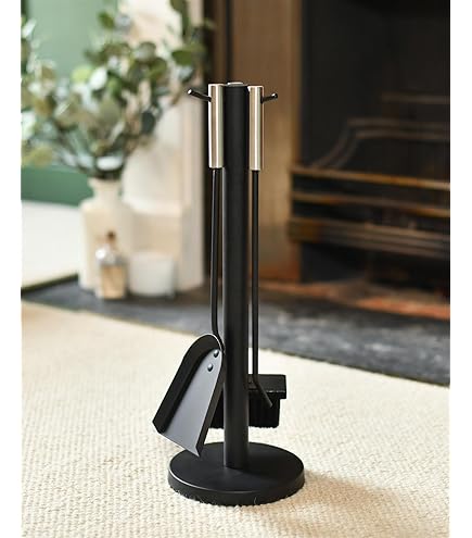 Antique Fireplace Tool Set, Large Iron Fireplace Tool, Fireplace Accessory - View #9