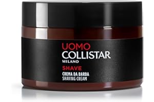 Collistar Uomo Crema Da Barba, Adatto a Pelli Sensibili, Idratante e Lenitivo, Texture Soffice e Scorrevole, Con Estratto di Avena, 200ml
