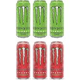 Monster Energy Enerji İ&ccedil;eceği 500 Ml Tropical ve Watermelon 6 lı Karma Set