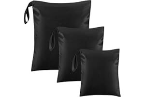 TOPBELIEF Bolsa Ropa Sucia Viaje, 3 Piezas Húmeda Seca, Impermeable, Para Piscina, Ropa Mojada Reutilizable para Gimnasio, Natación y Viajes, 30 x 22.5cm, 36 x 30cm, 50 x 40cm