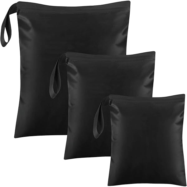 2 stuks grote reiswaszak, wasbaar, waterdicht, tas voor natte kleding, badpak, workout, gym, zwembad, yoga, college, dorm (zwart roze