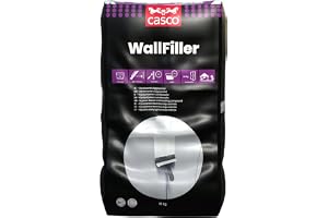 CASCO - Gipsbaserat väggspackel - Casco WallFiller - Vit - 10kg | För väggar och tak inomhus - Snabbtorkande - Fäster på torra och rena ytor