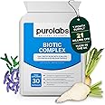 Purolabs Probiotic Complex for Gut Health | High Strength Probiotic for Men and Women | 21 Billion CFU with Prebiotic | 30 Vegan Capsules | Made in The UK