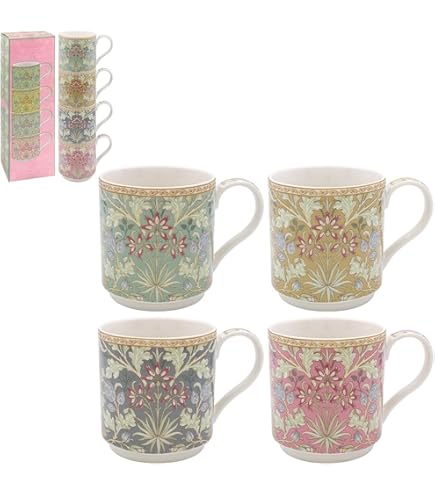 Leonardo Collection William Morris Tea For One - Keramik Teekanne Mit Tasse