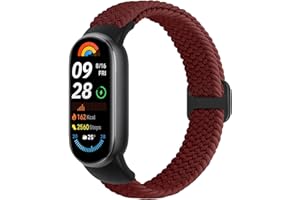 TumCez Intrecciato Cinturino Compatibile con Xiaomi Smart Band 10/Xiaomi Smart Band 9/Xiaomi Smart Band 8 Cinturino per Donna Uomo