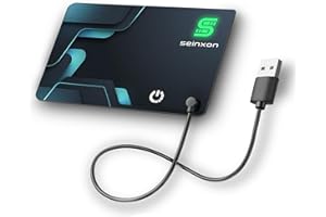 SEINXON Brieftaschen-Tracker (nur iOS), IP68, dünn, für Gepäck, Bluetooth, funktioniert mit Apple Find My App und Netzwerk, magnetisches Ladegerät (schlank)