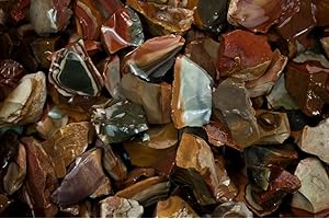 Fantasia Materials: 3 lbs Desert Jasper Rough - (Select 1 to 18 lbs) - Raw Natural Crystals for Cabbing, Cutting, Lapidary, Tumbling, Polishing, Wire Wrapping, Wicca and Reiki Crystal Healing