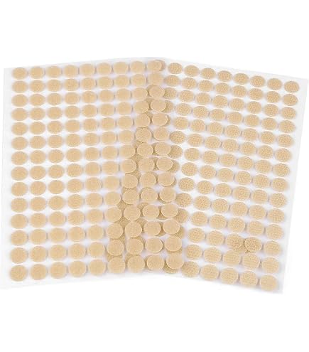 Scratch Autocollant Double Face 15Mm Scratch Autocollant Rond, 576 Pièces (288 Paires Petit Scratch Rond Autocollant