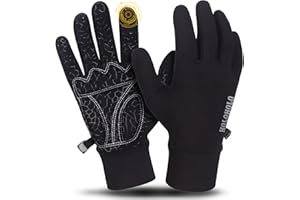 HOLOHOLO Guantes Ciclismo Guantes de Bicicleta de montaña Antideslizantes y amortiguadores con Color de señal Adecuado para Hombres y Mujeres Unisex