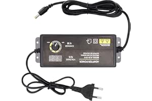 Sorandy 3V ~ 24V 4A 90W Netzteil Einstellbar, Universal DC Netzteil Adapter mit Voltanzeige, Einstellbares Netzteil Zur Geschwindigkeitsregulierung, Dimmung, Temperaturregulierung(3‑24V)