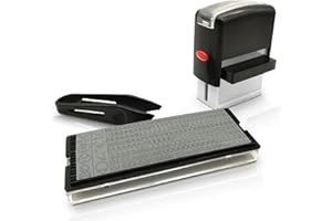 ALIMAN BRAND Marcador de Ropa y Libros Personalizable para Adultos, Niños y Bebe – Sello Ropa Niños Personalizado – Sellos Personalizados para Ropa Infantil – Marcador Ropa Niños (Negro)