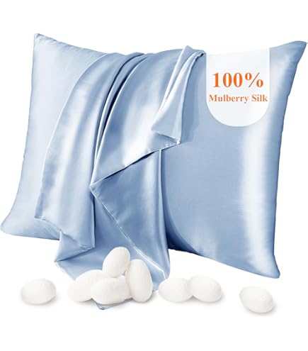 Federa Seta 100% Gelso Townssilk - 19momme, Ipoallergenica | 50x75cm Per Capelli E Pelle