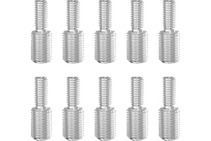 GUEEYUAW 10 Pièces Boulons Giletés à Double Extrémité M6 x 15 mm vers M10 x 15 mm, 304 Acier Inoxydable A2 V2A, Adaptateurs, Réducteurs (Longueur Totale : 30 mm)
