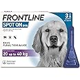 FRONTLINE Spot On Flea & Tick Treatment for Large Dogs (20-40 kg) - 3 Pipettes