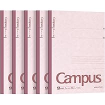 Kokuyo S & T Filler Notebook - A5 Size, B5 Ruffled Margin, 40 Sheets, Pack Of 10 Books - View #2