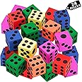 THE WHITE SHOP 24pcs Foam Dice Set - Ignite Imaginations, Boost Math Skills, Perfect for Gifts and Parties