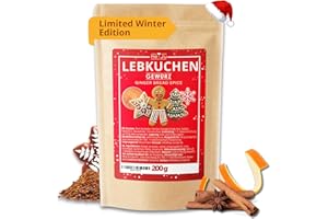 ‎HE-JU He-Ju Lebkuchengewürz zum Backen 200g, Aromatische Weihnachts-Gewürzmischung für Plätzchen & Desserts, 100% natürlich, vegan, glutenfrei, ohne Zuckerzusatz