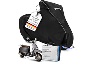 ‎MYCOVER MYCOVER Roller Abdeckplane handgefertigt - Mofa Motorradabdeckung Winterfest wasserdicht reißfeste & robuste Motorradplane Outdoor - Größe S