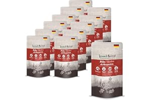 VenandiAnimal Comida de Calidad para Gatos - Pollo como monoproteína, Comida húmeda, sin Cereales y Natural, Paquete de 12 (12 x 125 g)
