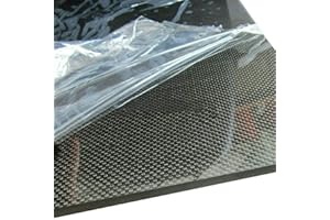 SOFIALXC Tablero de Fibra de Carbono Carbono de 100% de Placa Laminado Superficie Lisa for Drone, etc.-200mmx500mm-4mm