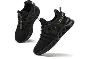 Kricely Boys Kids Trainers Boys Tennis Shoes Girls Running Walking Shoes School Gym Sports Trainers Breathable Lightweight Sneakers