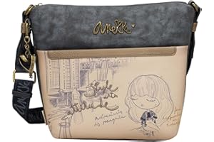 Anekke Bolso Bandolera Grande para Mujer Colección Capsule | Cierre con Cremallera | Medidas 33x26x13cm