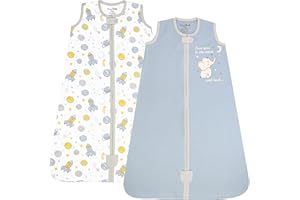 Mama Cheetah Baby Schlafsack, 0.5 TOG 100% Bio-Baumwolle, Ideal für den Sommer, Sommerschlafsack für Jungen und Mädchen, M (6-12 Monat)