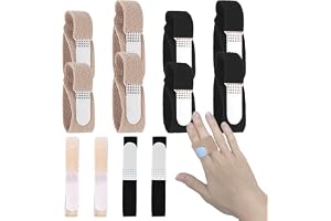 12 st fingerskenor, CNYMANY fingerremmar återanvändbara kompisfingertejp för dubbla fingrar, tvättbar fingerskena för brutet finger, triggerfinger, för att stödja skadade fingrar
