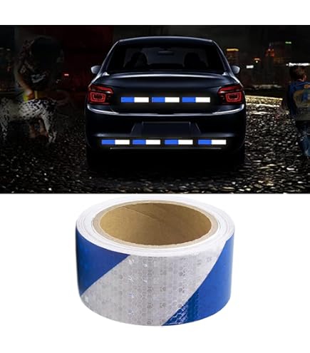 Reflecterende Tape Sticker 3M X 50mm Reflecterende Waarschuwingstape Fluorescerende Bloementape Lichtgevende