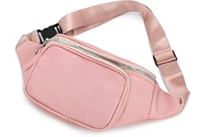 APMGONT Bauchtasche, Gürteltasche für Damen und Herren, Gürteltasche für Damen und Herren, Lässige Hüfttasche, Verstellbarer Gurt Hüfttasche, für Outdoor-Sportarten, Reisen, Jogging, Wandern, Radfah (Rosa)