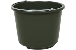 Kerbl Jumbo Seau d'Écurie en PVC pour Cheval Noir 20 L