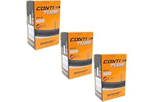CONTINENTAL MTB 26 INNER TUBES Continental 26" x 1.75-2.5 Mountain Bike Inner Tubes with 42mm Presta Valve (Set of 3)