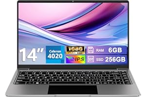 bvate PC Portatile 14 pollici Notebook Win 11 up to 2.8 GHz 256 GB ROM Supporta l'espansione SSD 1TB Celeron N4020 2.4G+5G WiFi 4.2 USB HD-MI Tastiera italiana membrana mouse senza fili-Grigio-FXJ