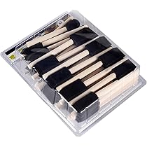 10er Set Schwammpinsel Mit Holzgriff - Perfekt Für DIY, Basteln & Malen Mit Kindern