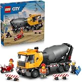 LEGO City Beton Mikseri 60478-7 Yaş ve &Uuml;zeri &Ccedil;ocuklar i&ccedil;in 3 İnşaat İş&ccedil;isi Minifig&uuml;r&uuml; ve Aksesuarlar İ&ccedil;eren Yaratıcı Oyuncak 