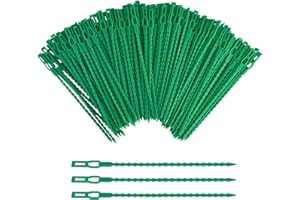 AOFOX 200 Piezas de 17 cm Bridas Ajustables para Plantas de jardín, Bridas Flexibles para Plantas para Soporte de Plantas de jardín