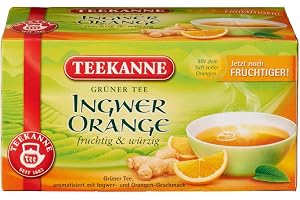 Teekanne Grönt te orange och ingefära, 20 x 1,75 g