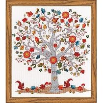 Bothy Threads Kreuzstich-Set „Liebe Mutter“ – 26x26 Cm, Vorsortiert, Mit Aida-Stoff & Garn