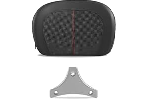 SWESGI Sissy Bar Passenger Backrest Pad fits for Harley Davidson HD Touring Model 1997-2023(P/N 52300324, 52627-09, 54247-09, 52933-97b,52805-97B,52723-06,5230057,52300258) (Style 3)